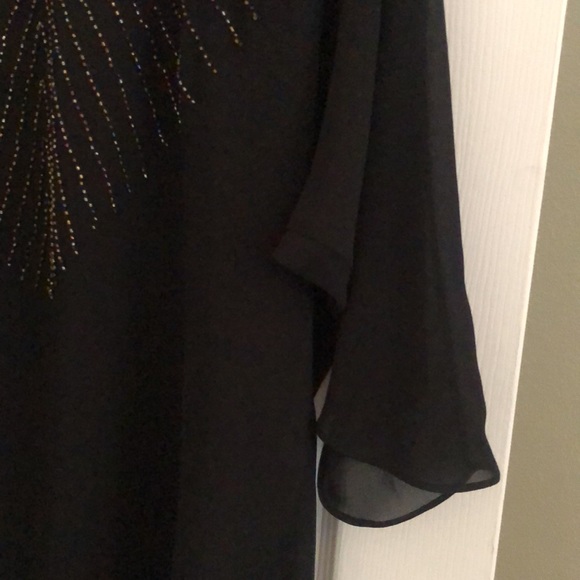 Beaded georgette dressy blouse - Picture 5 of 5